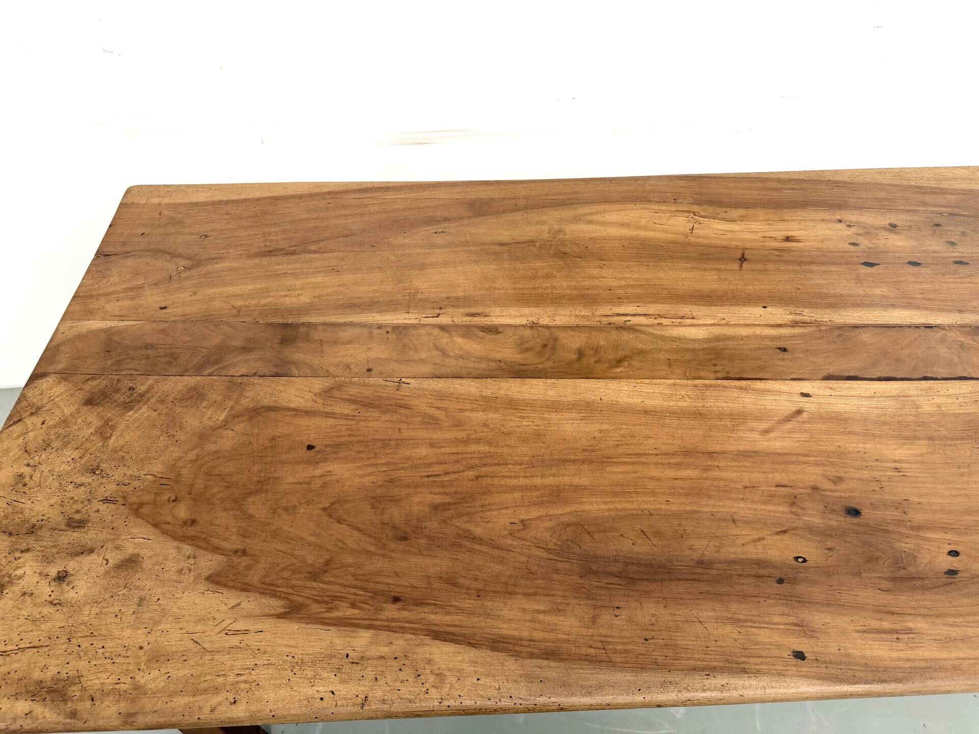 French farmhouse table in solid walnut, circa 1920