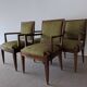 4 walnut bridges armchairs