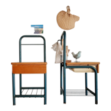 Pair of bedside boarding schools old 50s