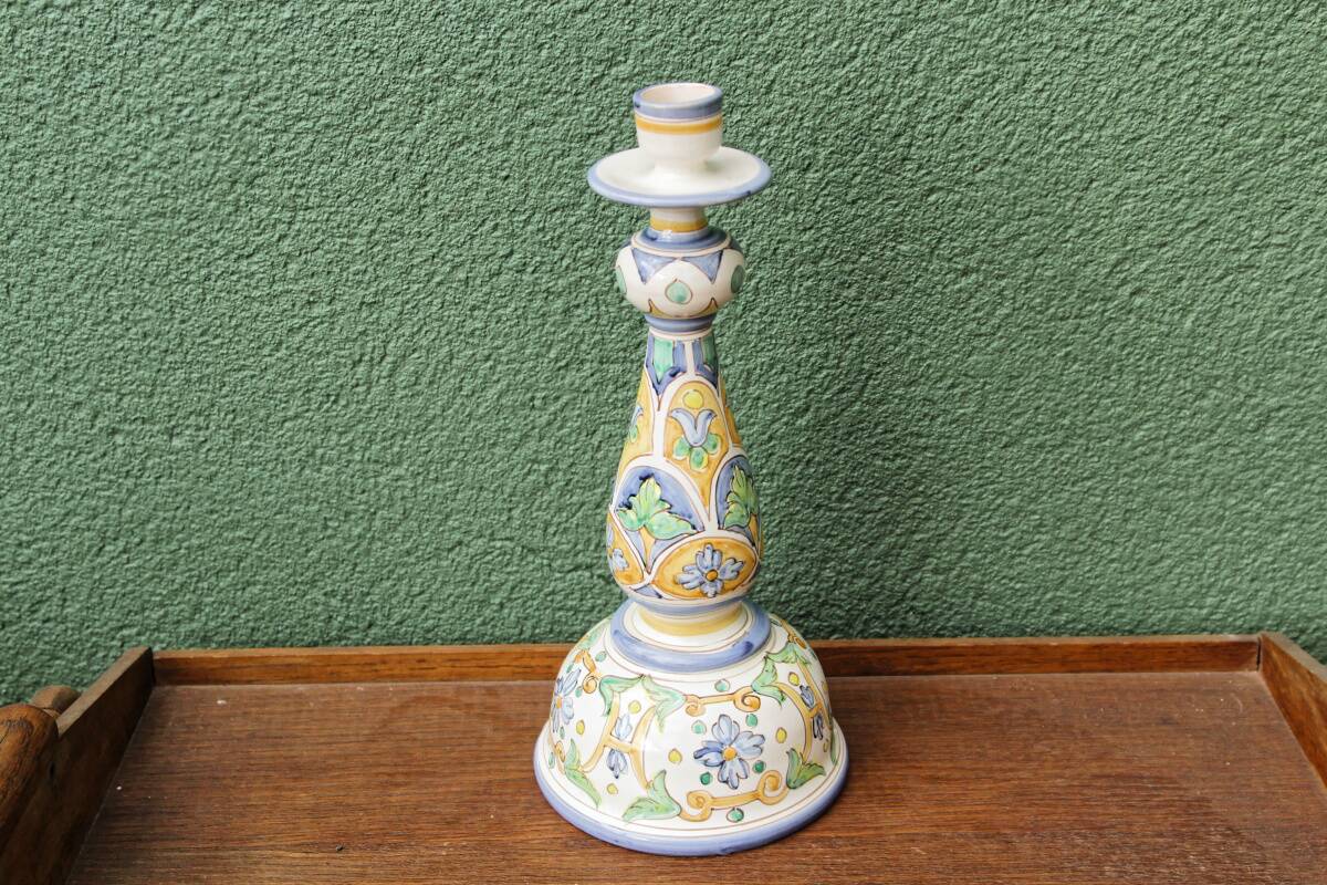 Santa ceramic candle holder (Spain)