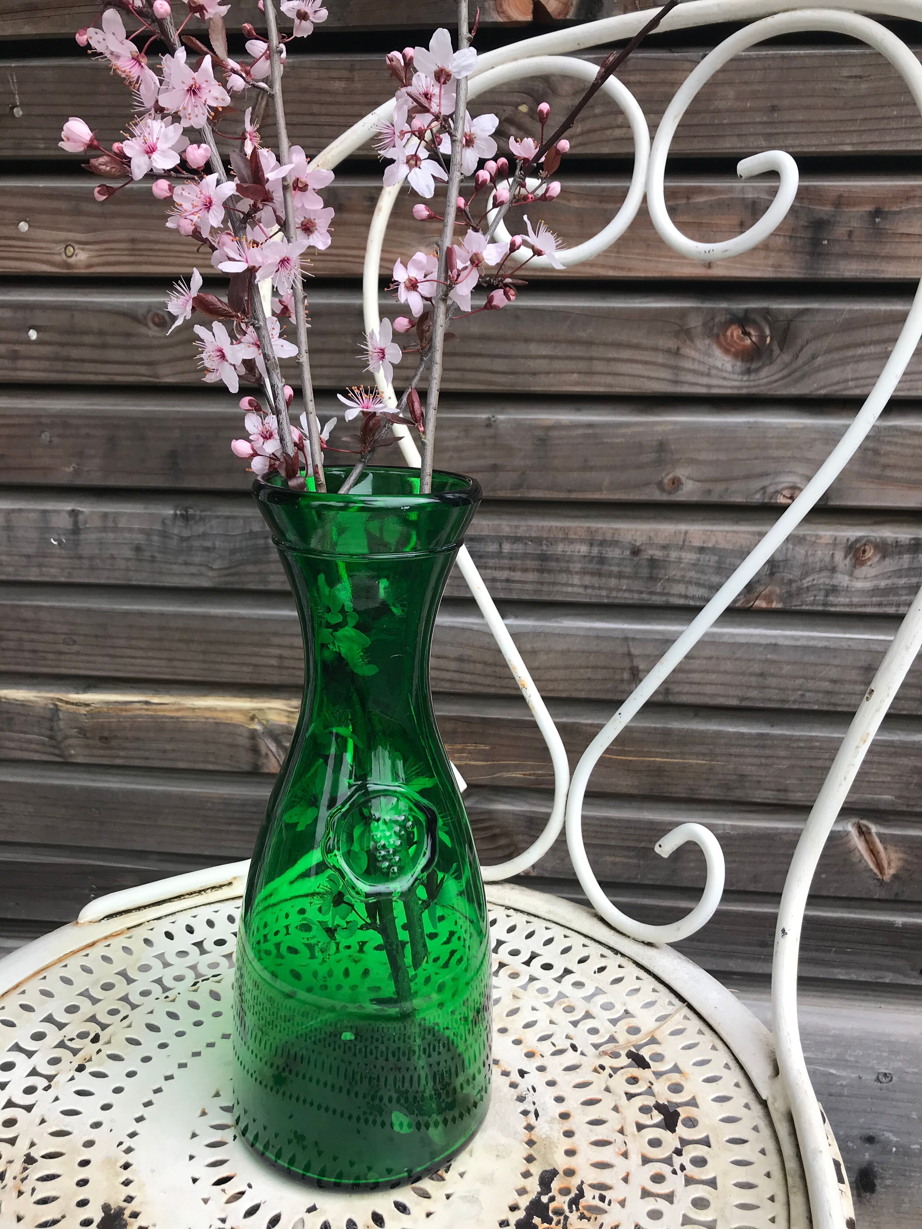Vintage green bottle