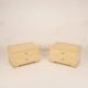 Gianluigi Gorgoni Italian Maple Burl and Brass Nightstands for Fratelli Turri