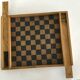 Old wooden toy, Checkers and Goose game 1950s