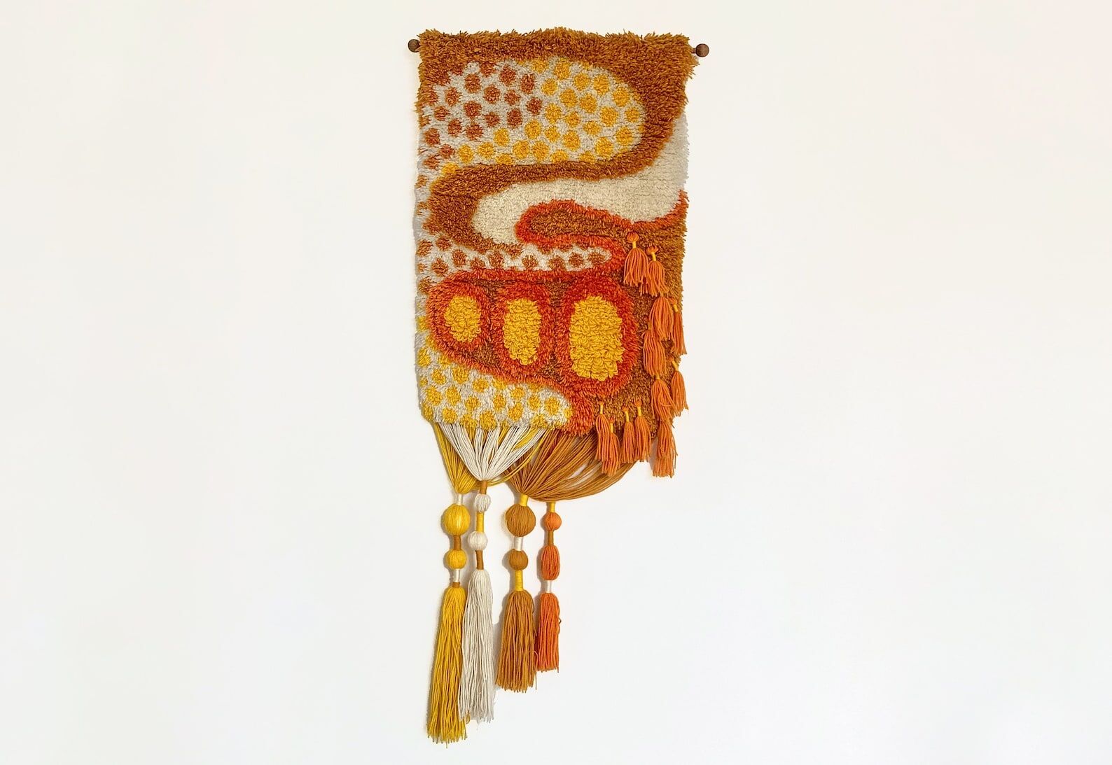 Vintage Smyrna wall hanging rug