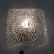 Vintage ceiling lamp / wall lamp - Molded glass - square - 1960