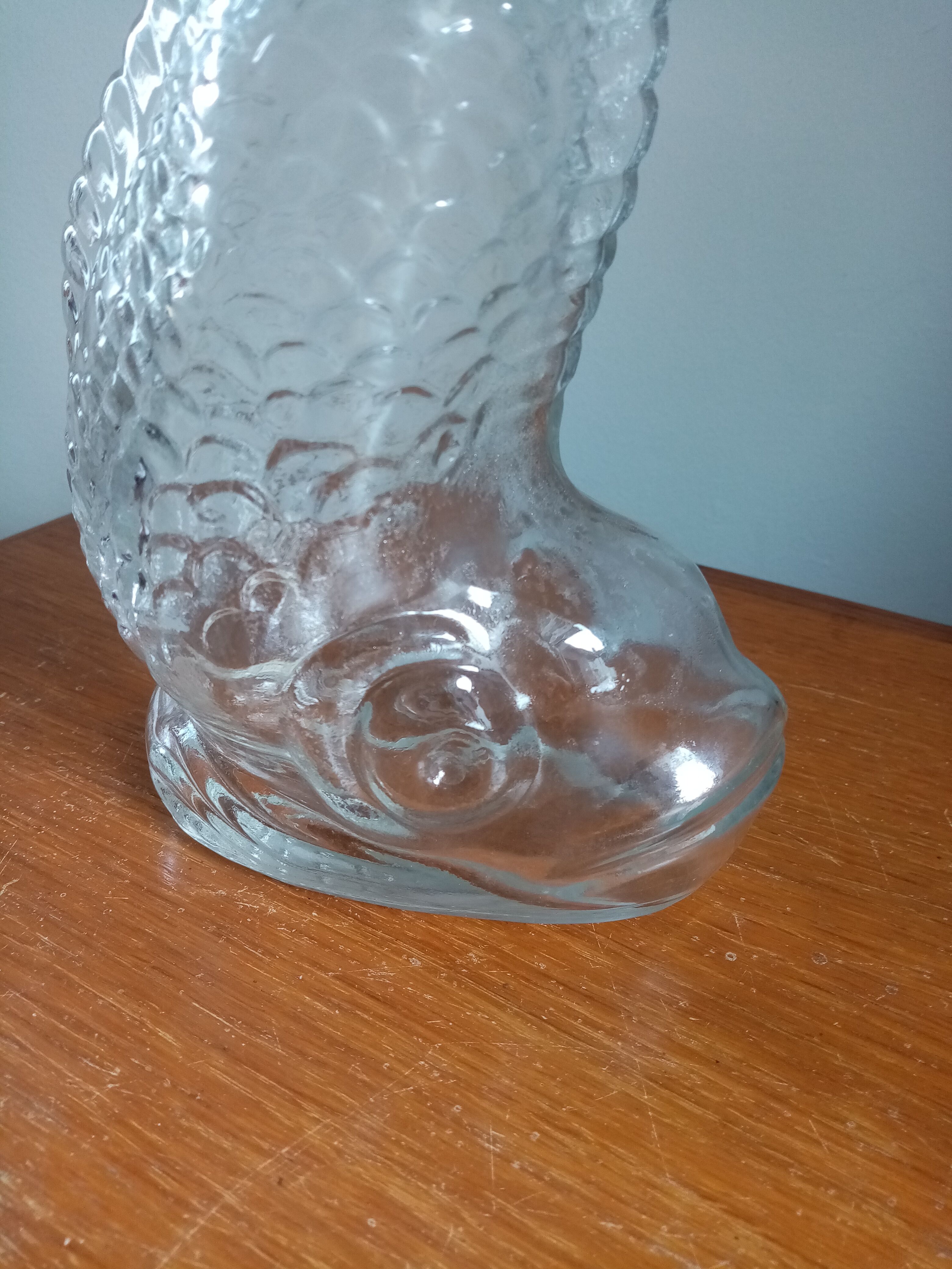 Glass fish vase