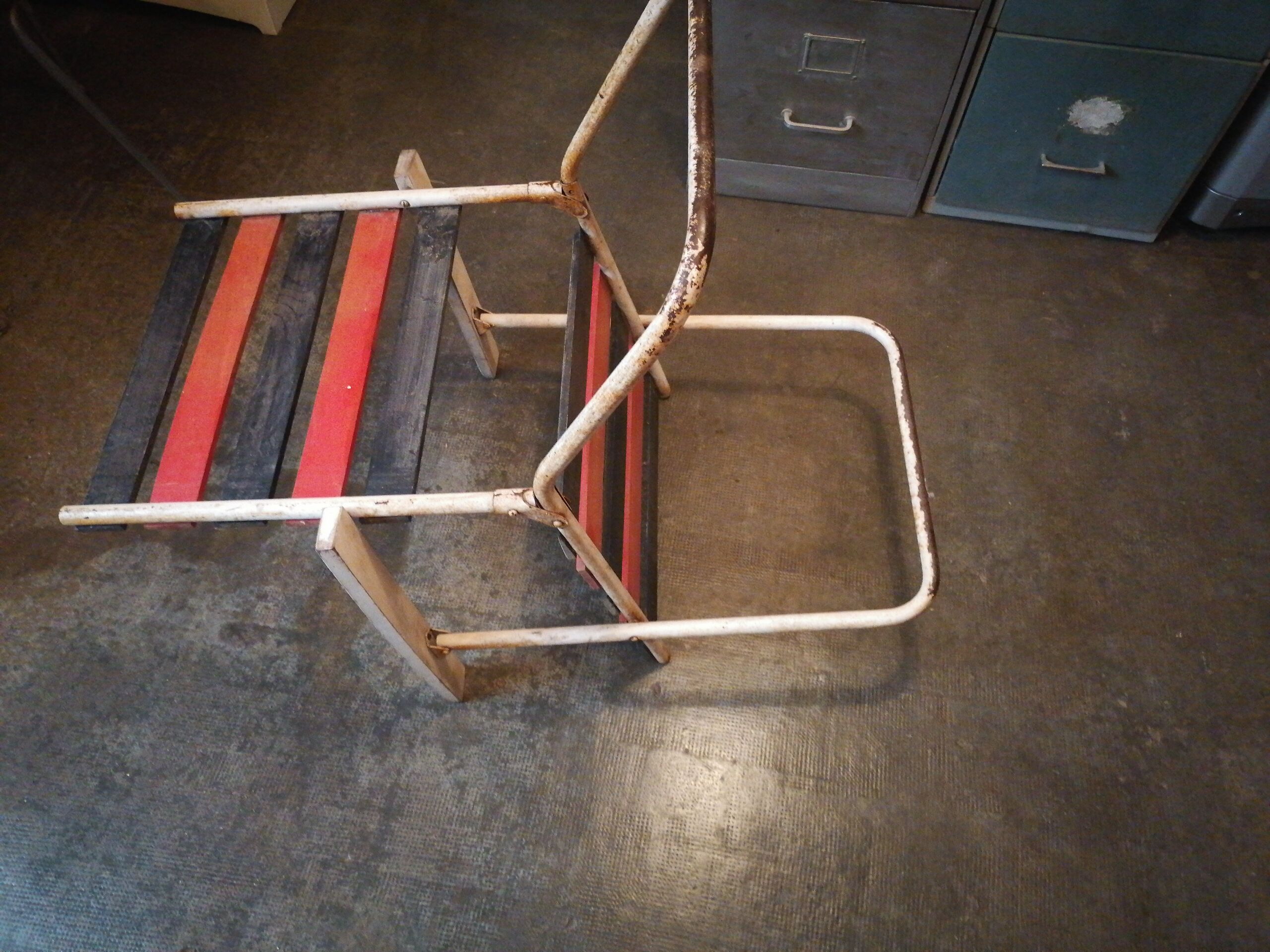 Garden folding armchair 1950 60