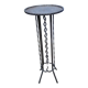 Metal side table vintage wrought iron