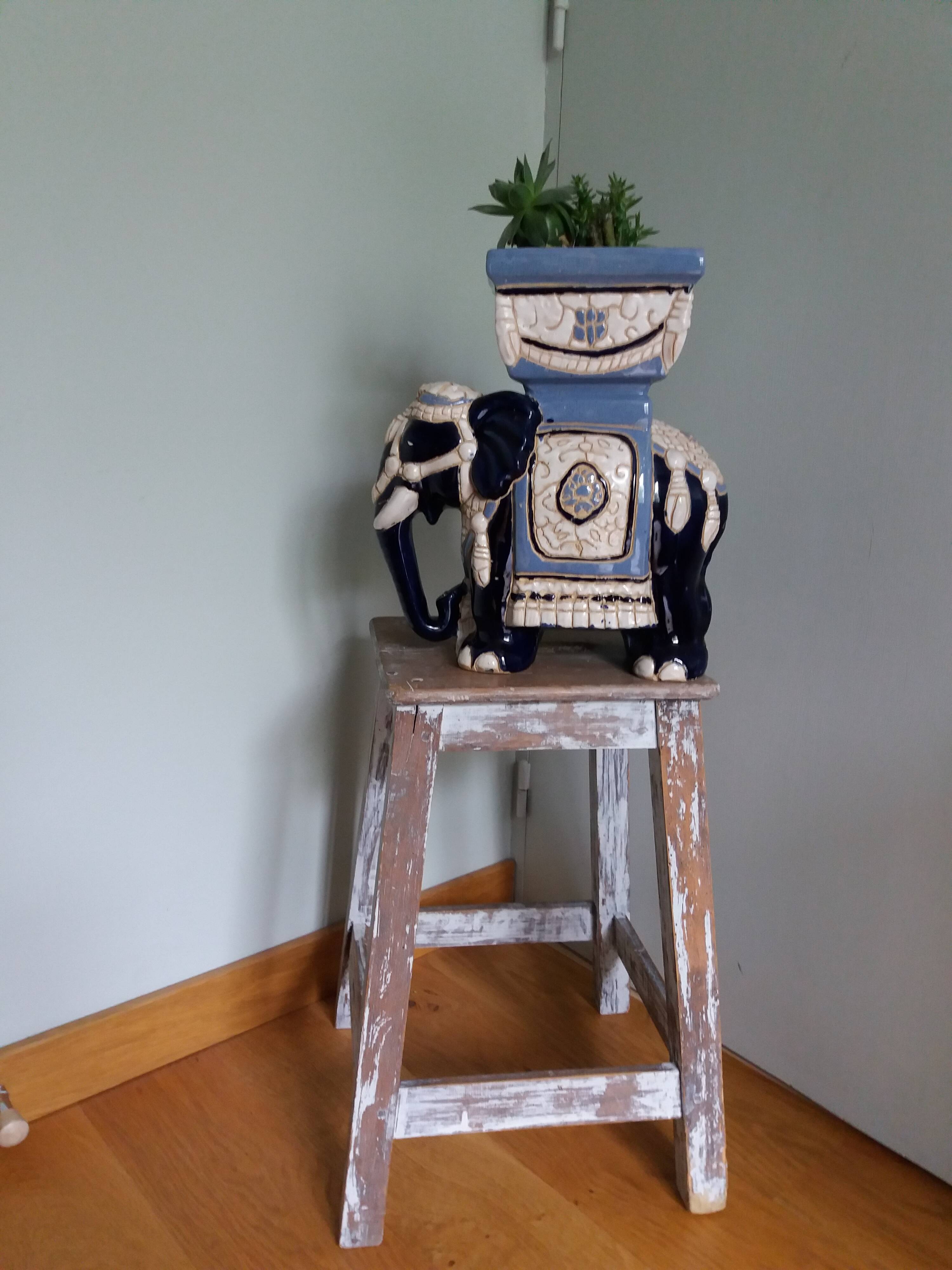 Elephant planter ceramic flower pot