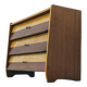 Vintage Scandinavian wooden shoe cabinet