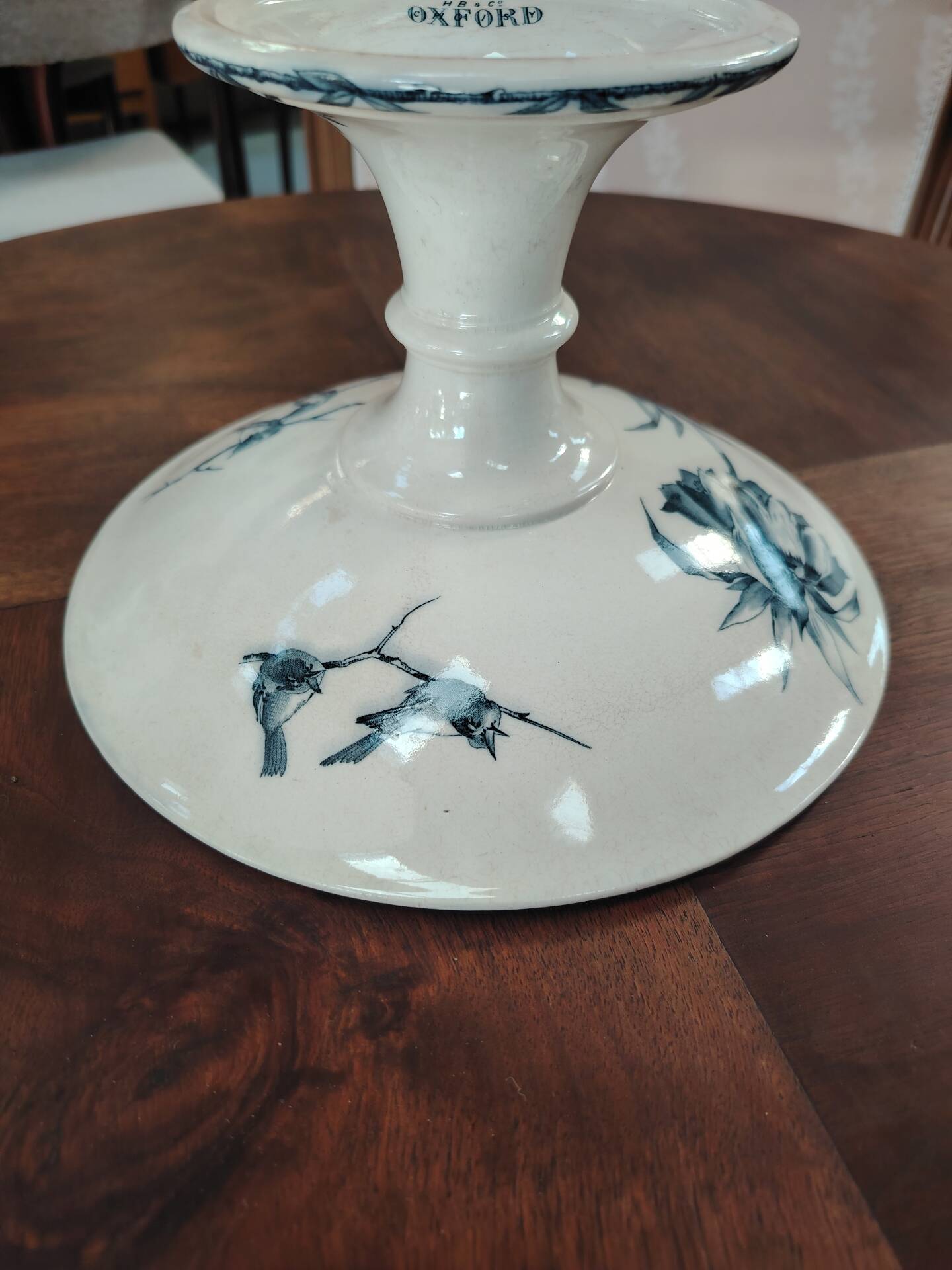 Footed bowl "compotier" in earthenware Choisy-le-Roi HB&Cie Oxford