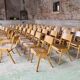 ✨ Set of 50 French modernist stackable chairs – Vintage 1960s