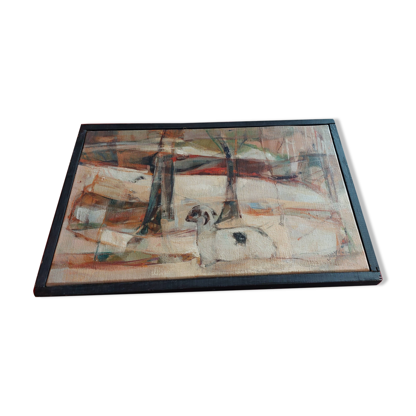 Painting on canvas by Jeanne-Marie VÉRON
