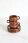 Coffee service, trio of cups