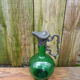 Napoleon III wine jug pitcher in souflé glass and pewter