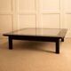 Wood and stainless steel coffee table