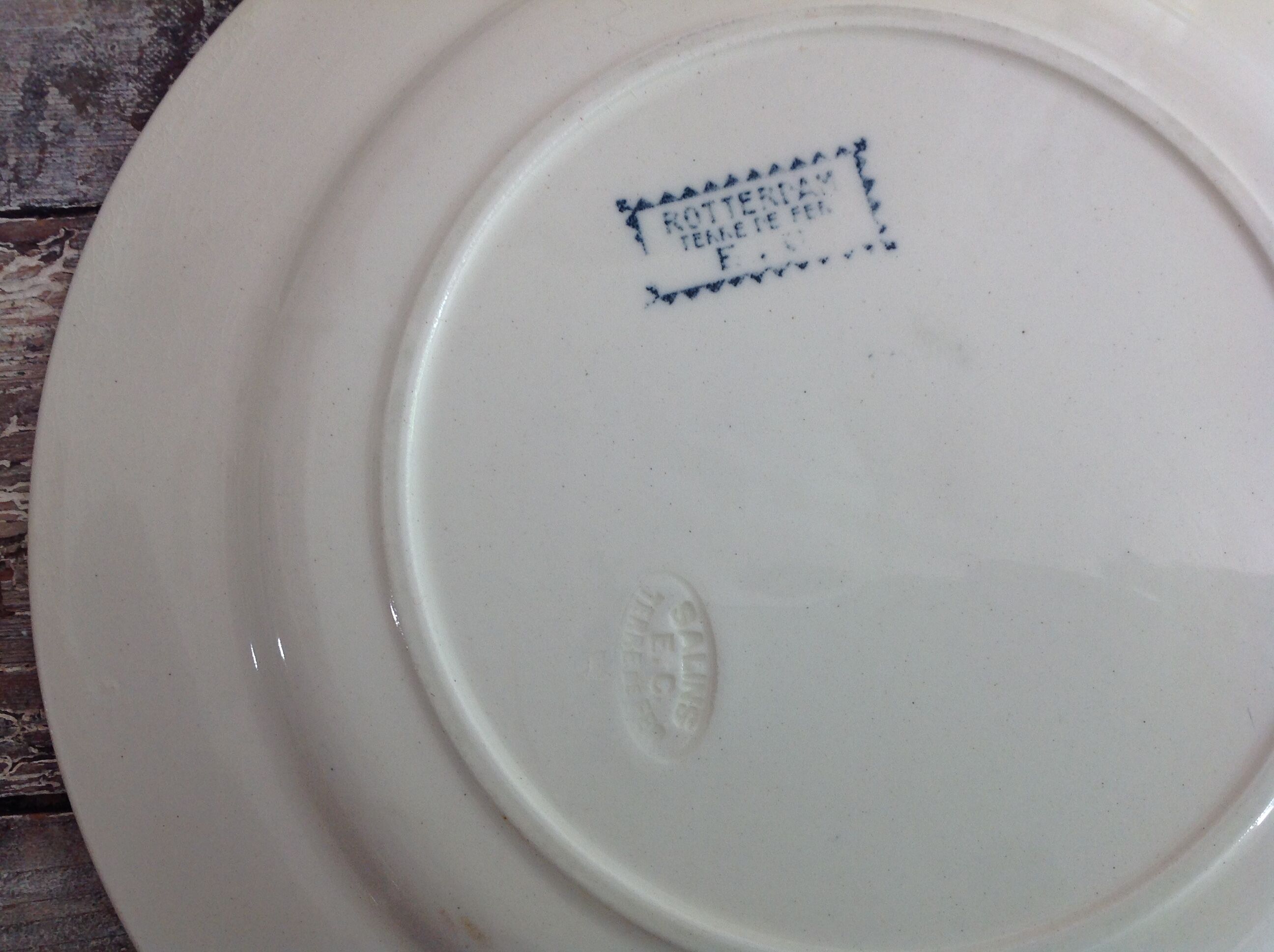 Série de 6 assiettes plates Terre de Fer