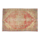 Red Oushak Vintage Carpet