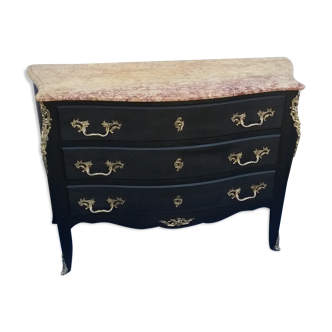 Black chest of drawers style L XV