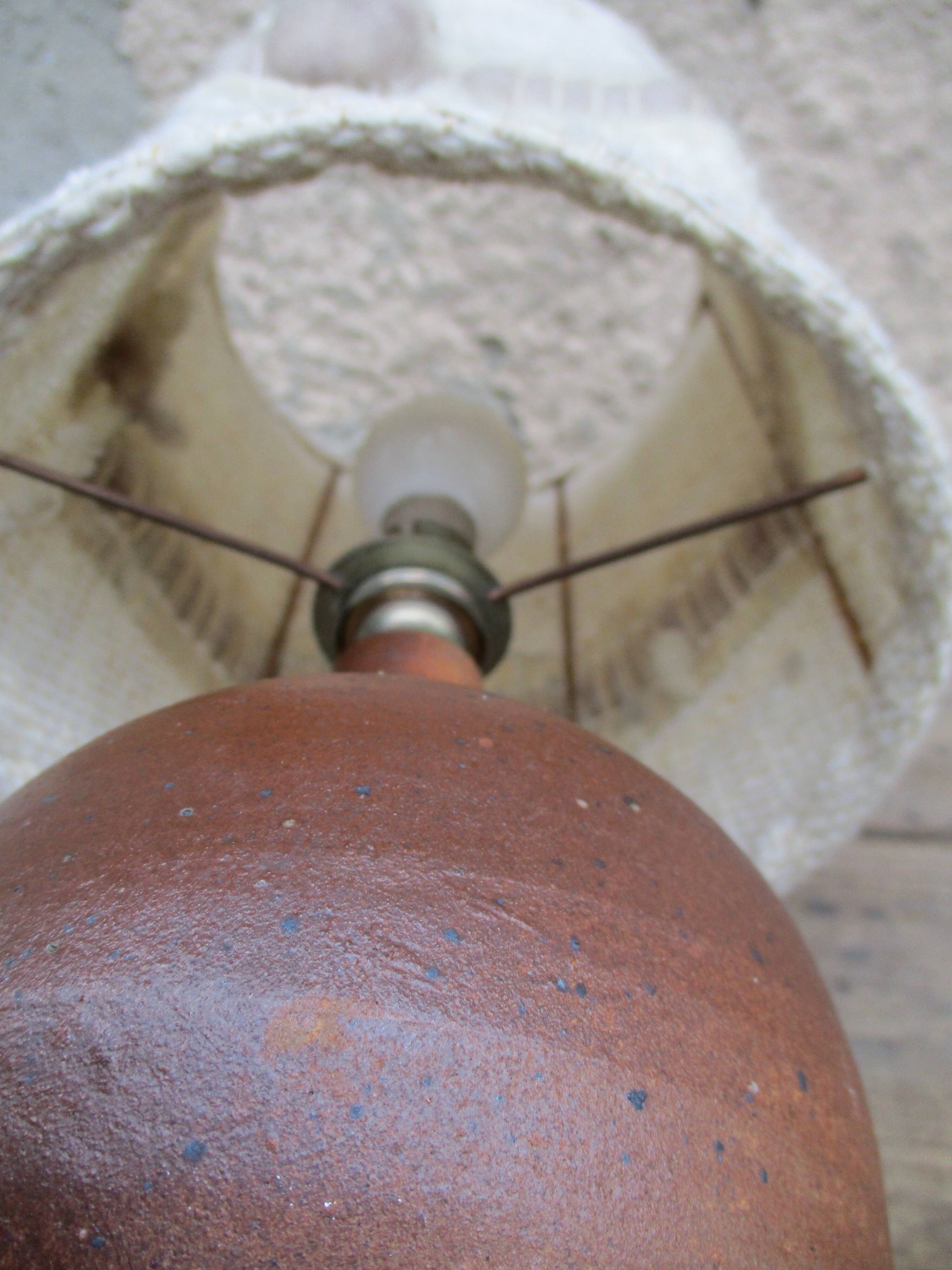 70s wool sandstone lampshade lampshade