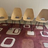 Set of 4 medea chairs by vittorio nobili for f.lii tagliabue signed