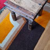 Square coffee table in exotic solid wood