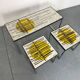 Mid Century Modernist Chrome and ceramic Belarti Coffee Side Table set 1950