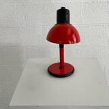 Red aluminor desk lamp from the 70s