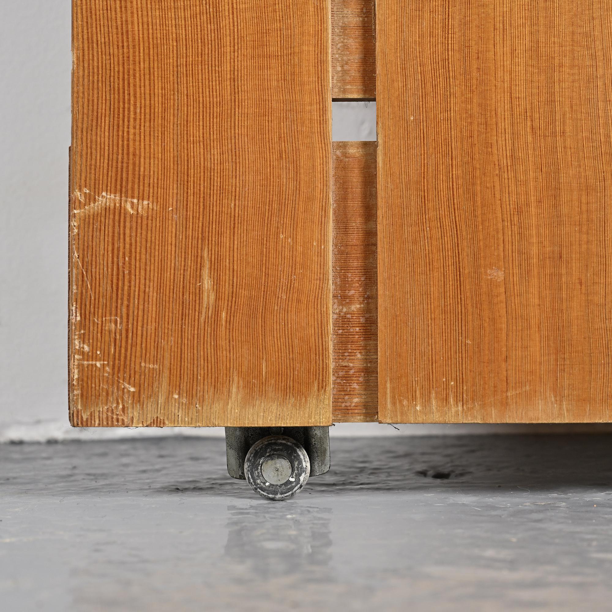 Sliding panel, Charlotte Perriand for the Hôtel La Cascade, Les Arcs 1600