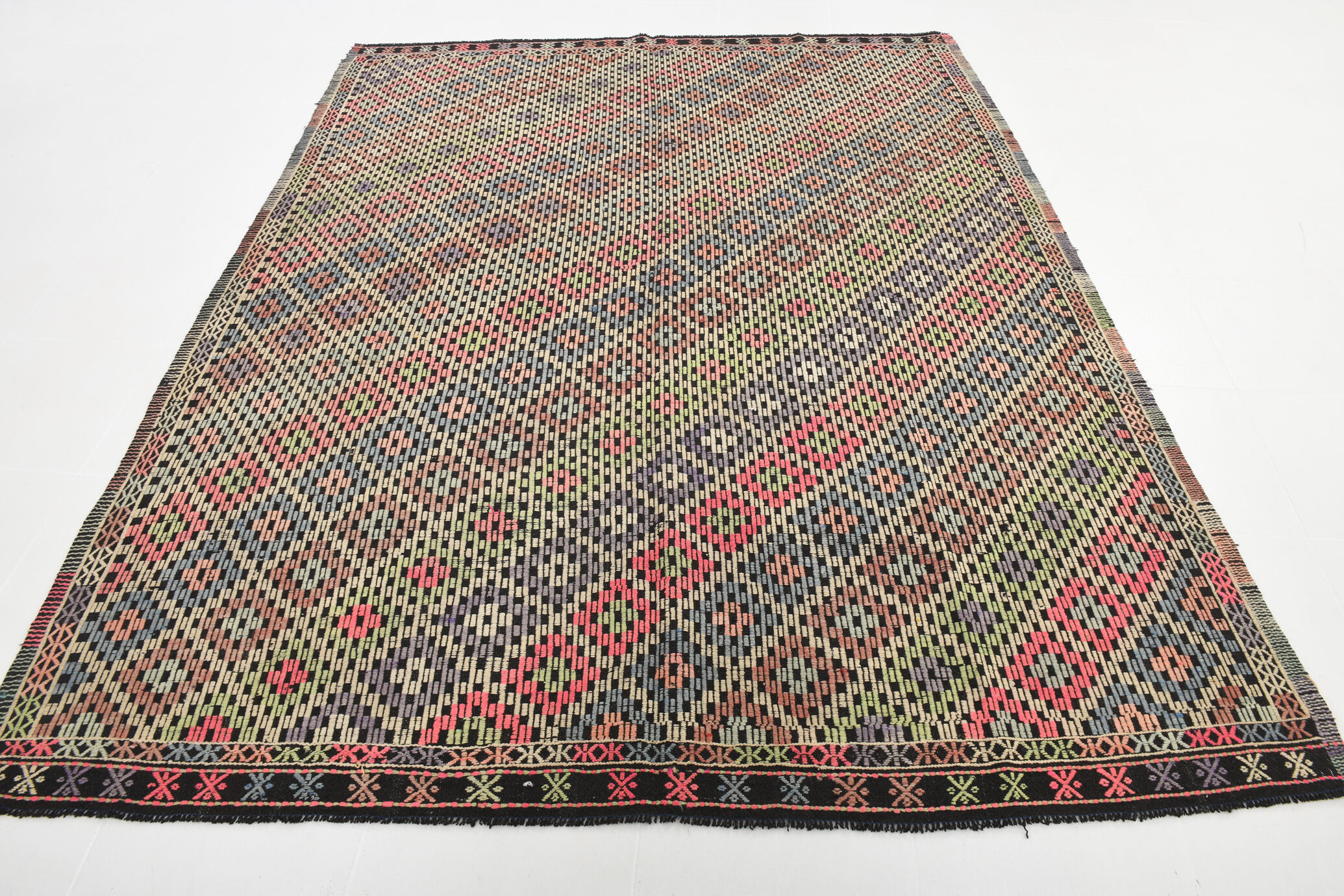 7x8 Handwoven Kilim Rug, 207x262Cm