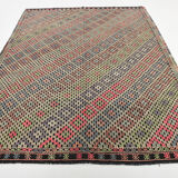 Tapis Kilim 7x8 tissé à la main, 207x262Cm