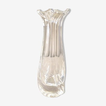 Vase soliflore en cristal daum modele hebe des annees 1950