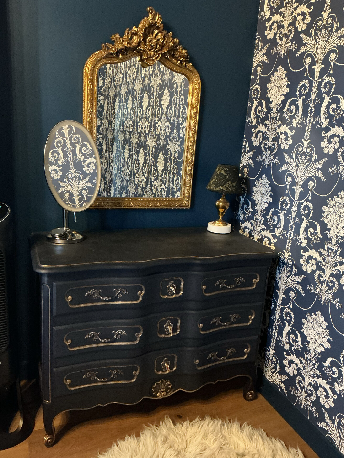Louis XV style tomb commode reinterpreted