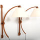 Pair of teak wall lamps by Domus Denmark 1970s