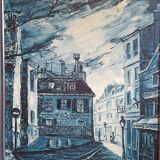 Benoit gebelin (born in 1913) oil on canvas signed and dated 1965, paris at night