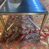 Brass and marble “Bagues” coffee table