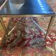 Brass and marble “Bagues” coffee table