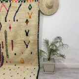 Handmade wool Berber rug 280 X 160 CM
