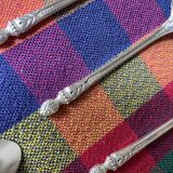 Apollo silver metal mocha spoons