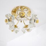 Brass ceiling lamp & flowers Simon & Schelle