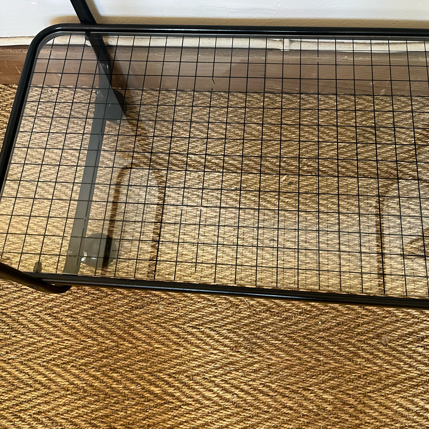 Serving with vintage metal and glass wheels