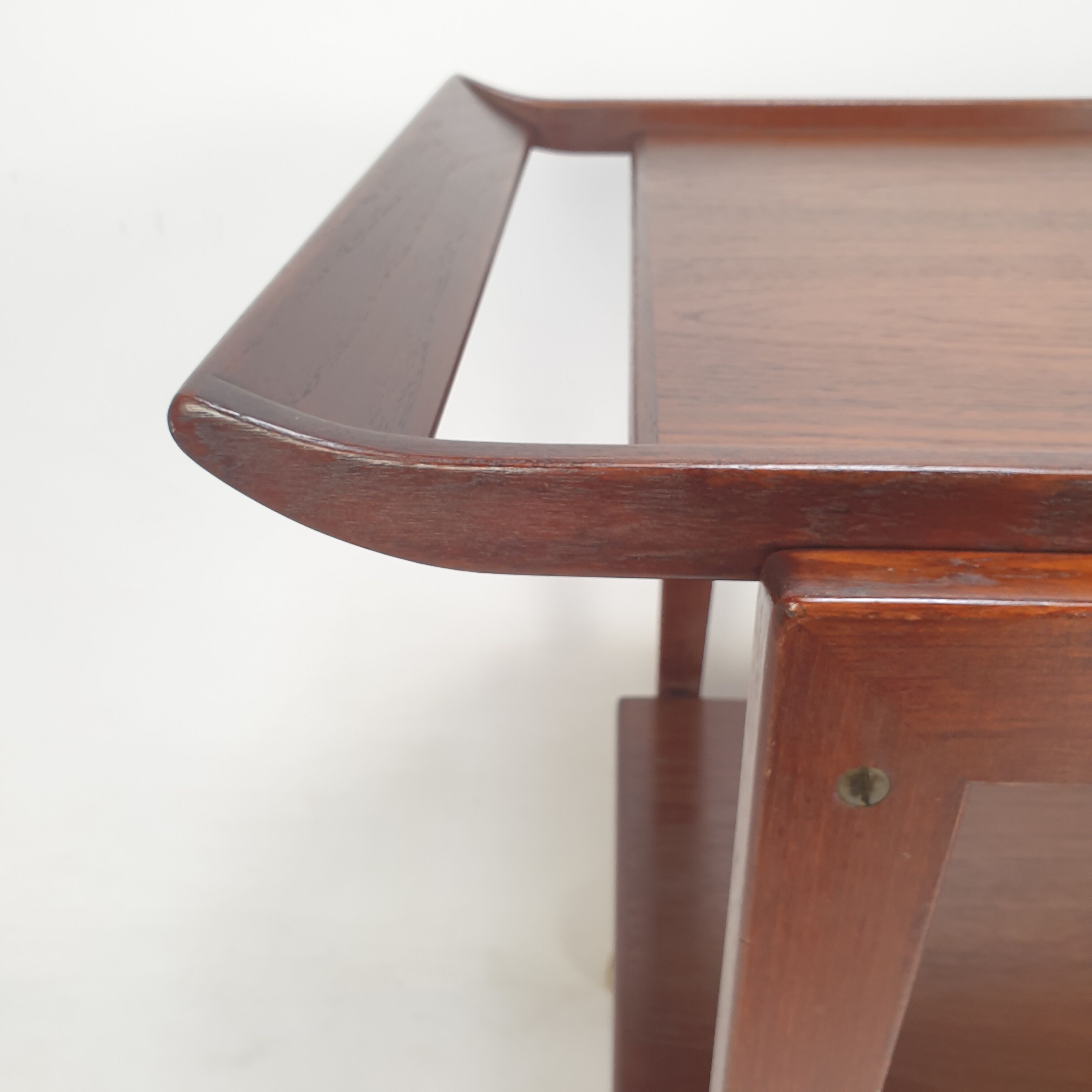 Mid-century italian teak trolley, 1960's