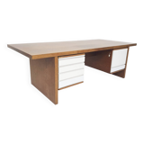 Large wenge desk, attributed to 't Spectrum, The Netherlands 1950's