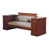 Sofa / Canapé en chêne vintage, artisanat antique Empire danois 1880-1910