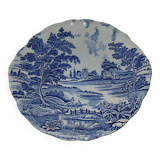Lunéville porcelain - blue landscape plate