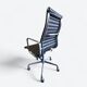 Paire noire (2) de chaises de bureau Herman Miller Original Eames EA337 à dossier haut