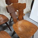 Set of 12 vintage bistro chairs 1960