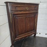 Pair of oak corner cabinets