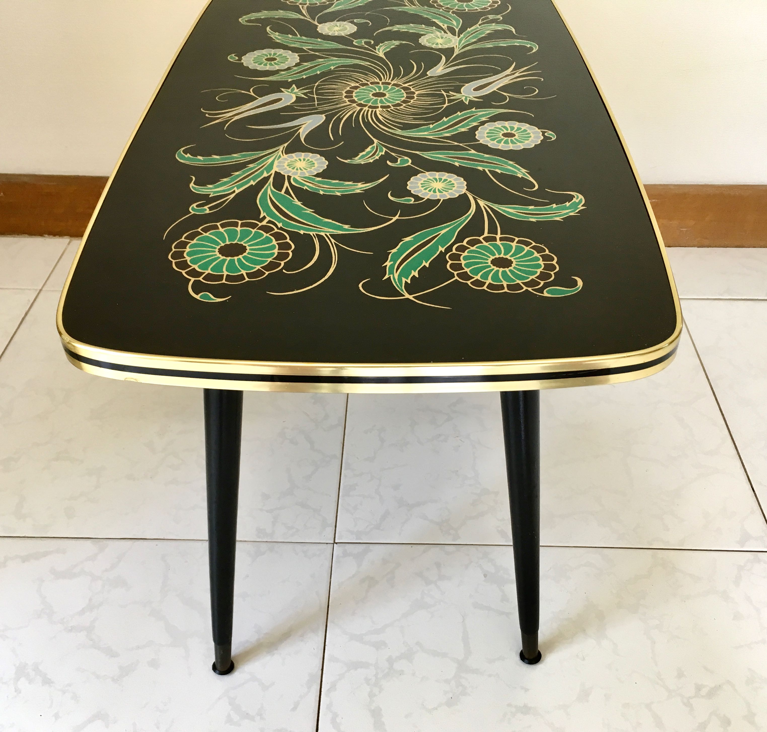 Stylized deco vintage coffee table