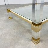 Coffee table Pierre Vandel plexiglas square
